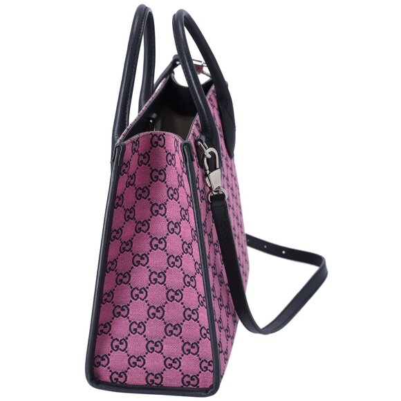 Gucci Small Retro Interlocking G Tote Monogram GG Multicolor Bag Pink - Picture 2 of 10